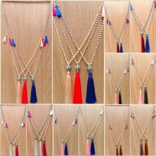 bead larva stone tassels necklace wholesale price 50 pieces shipping free